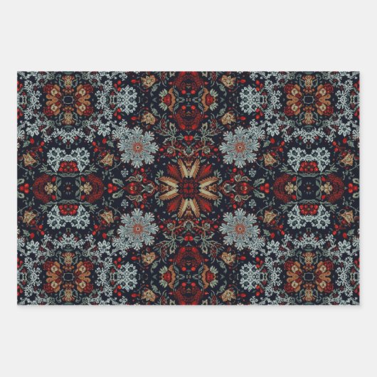 Enchanting Snowflake Symphony Inpakpapier Vel (Voorkant)