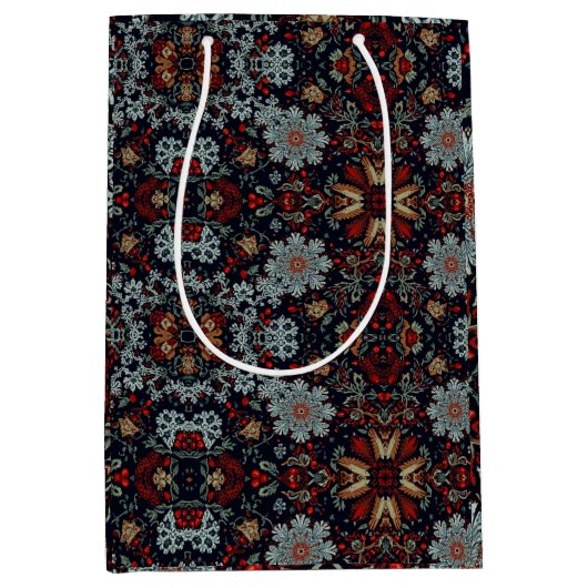 Enchanting Snowflake Symphony Medium Cadeauzakje (Voorkant)