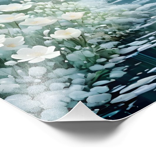 Enchanting Winter Bloom Foto Afdruk (Hoek)