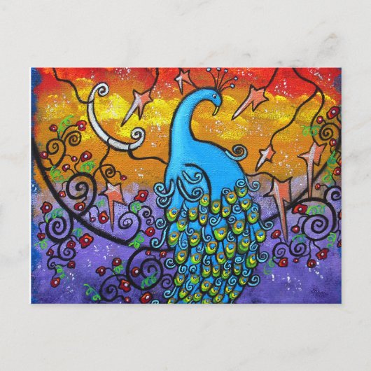 Enchantment Peacock in het Briefkaart van de boom (Voorkant)