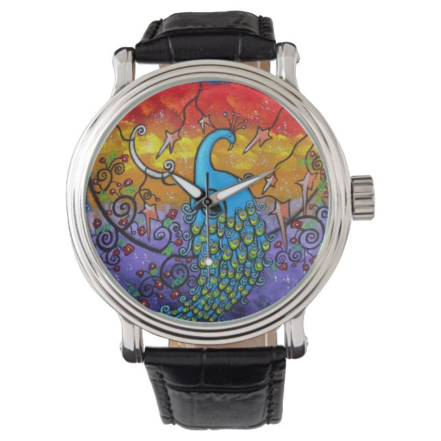 Enchantment Peacock Watch Horloge (Voorkant)