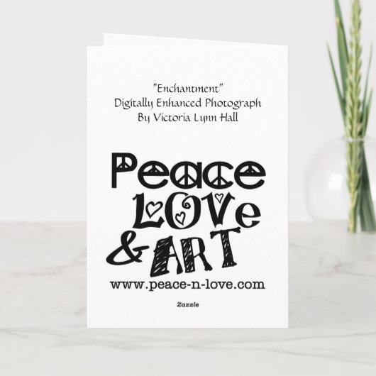 Enchantment Verjaardag Wenskaart Kaart (Achterkant)