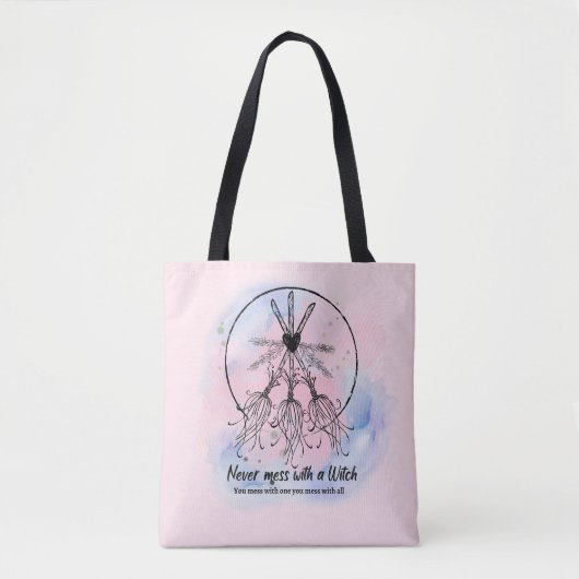 Enchantress Empowerment: nooit knoeien met een hek Tote Bag (Voorkant)