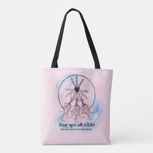 Enchantress Empowerment: nooit knoeien met een hek Tote Bag (Achterkant)