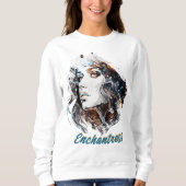 Enchantress Waterverf Vrouw Trui (Voorkant)