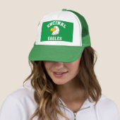 Encinal Eagles Green Trucker Hat Trucker Pet (In situ)