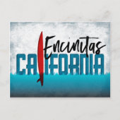 Encinitas Briefkaart California Surfboard (Voorkant)