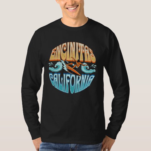 Encinitas California  5 T-shirt (Voorkant)