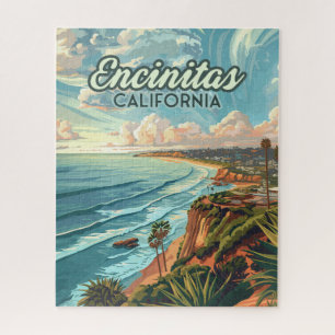 Encinitas California San Diego Beach Vintage Legpuzzel