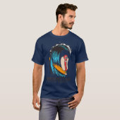 Encinitas California Surfing Hot Dog Premium T-shirt (Voorkant volledig)