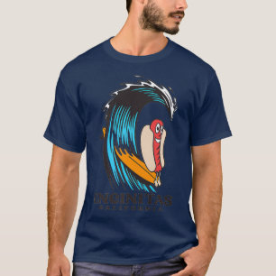 Encinitas California Surfing Hot Dog Premium T-shirt