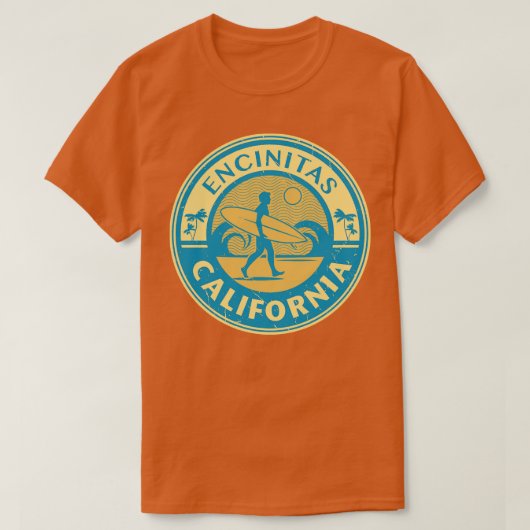 Encinitas California T-shirt (Design voorkant)
