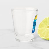 Encinitas California Travel Art Vintage Shot Glas (Links)