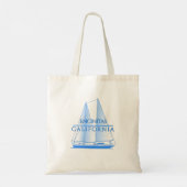 Encinitas Coastal Nautical Sailing Sailor Tote Bag (Achterkant)