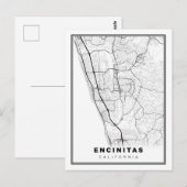 Encinitas Kaart (Voorkant / Achterkant)