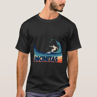 Encinitas Retro Surf Reis Souvenir Kleding voor C T-shirt