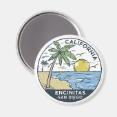 Encinitas San Diego California  Magneet (Voorkant / Achterkant)