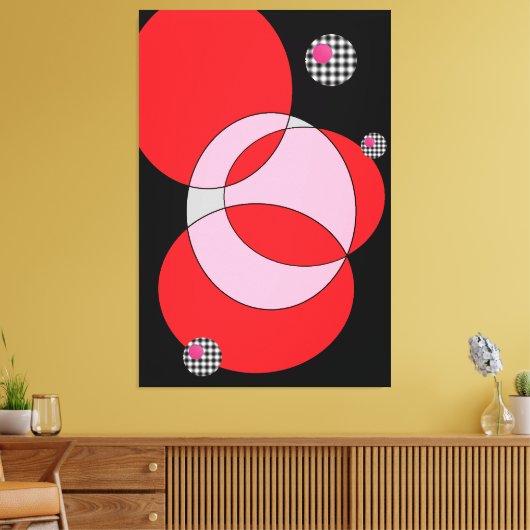 Encircled Alpha Canvas Afdruk (Insitu (Woonkamer))