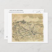 Enclosed Field Sower in Rain, Vincent van Gogh Briefkaart (Voorkant / Achterkant)