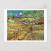 Enclosed Wheat Field, Peasant, Vincent van Gogh Briefkaart (Voorkant)
