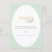 Enclosure Card Baby shower Diaper Raffle. Informatiekaartje (Voorkant)