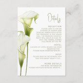 Enclosure Card Details for Wedding.  Informatiekaartje (Voorkant)