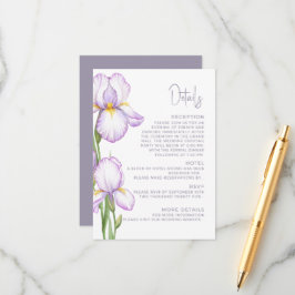 Enclosure Card Details for Wedding.  Informatiekaartje