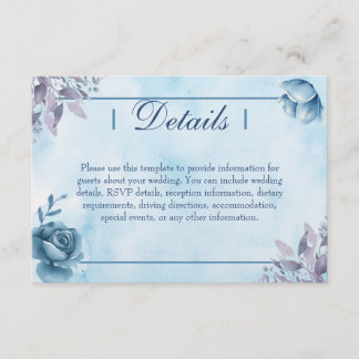 Enclosure Card Informatiekaartje