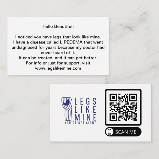 Enclosure Card Informatiekaartje (Voorkant / Achterkant)