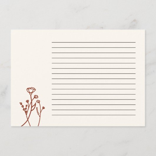 Enclosure Card Informatiekaartje (Achterkant)