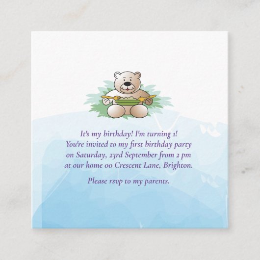 Enclosure Card Informatiekaartje (Voorkant)