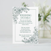 Enclosure Card Informatiekaartje (Staand voorkant)