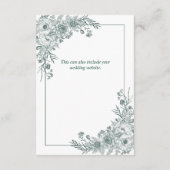 Enclosure Card Informatiekaartje (Achterkant)