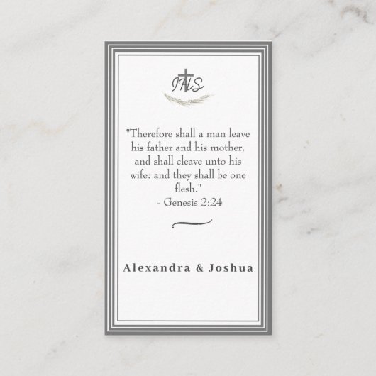 Enclosure Card Informatiekaartje (Voorkant)