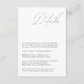 Enclosure Card Informatiekaartje (Voorkant)