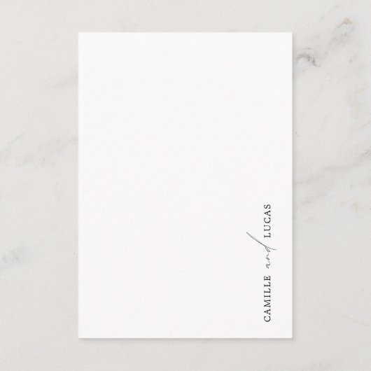 Enclosure Card Informatiekaartje (Achterkant)