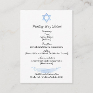 Enclosure Card Informatiekaartje