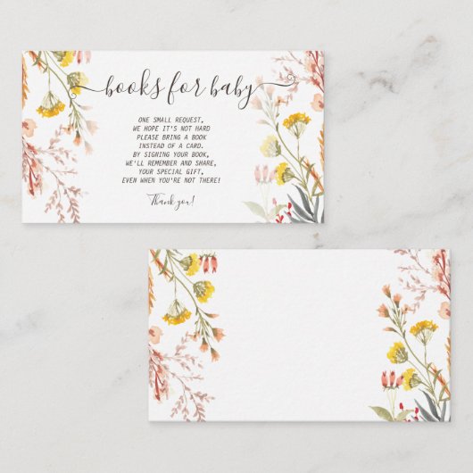 Enclosure Card Informatiekaartje (Voorkant / Achterkant)