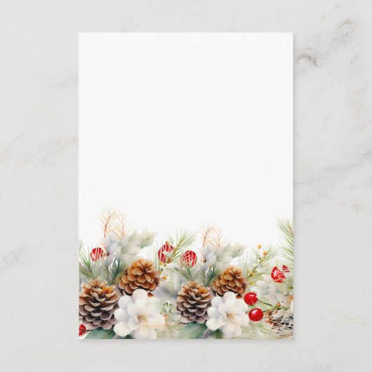 Enclosure Card Informatiekaartje (Achterkant)