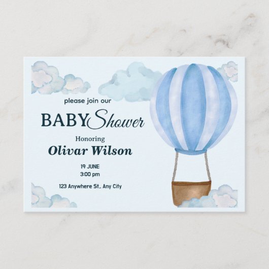 Enclosure Card Informatiekaartje (Voorkant)