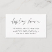 Enclosure Card Informatiekaartje (Voorkant)