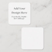 Enclosure Card Informatiekaartje (Voorkant / Achterkant)