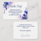 Enclosure Card Informatiekaartje (Voorkant / Achterkant)