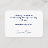 Enclosure Card Informatiekaartje (Achterkant)