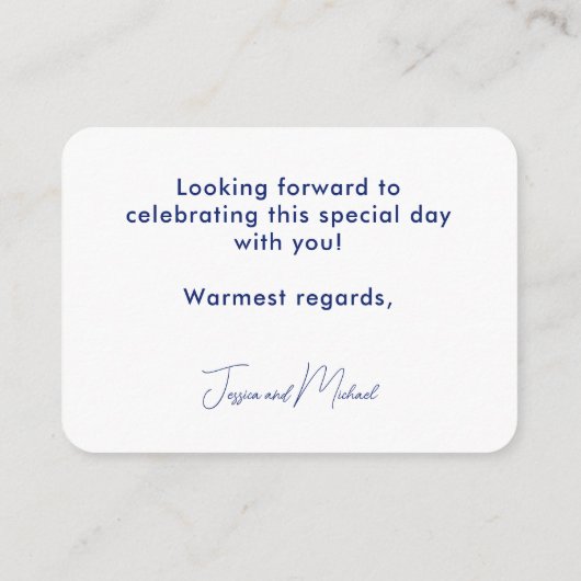 Enclosure Card Informatiekaartje (Achterkant)