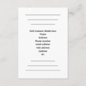 Enclosure Card - QR-code Google Business Review Informatiekaartje (Achterkant)