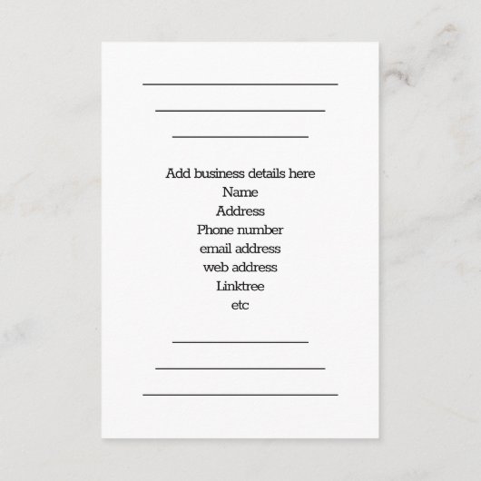 Enclosure Card - QR-code Google Business Review Informatiekaartje (Achterkant)