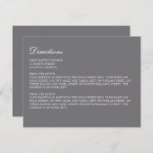 Enclosure Card // The Elegance Collectie Informatiekaartje (Voorkant / Achterkant)