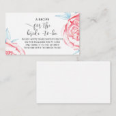 Enclosure Kaart "RECEPT voor de aanstaande bruid" (Voorkant / Achterkant)