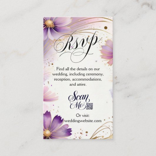 Enclosure Kaart - Scan Me RSVP QR-code (Voorkant)